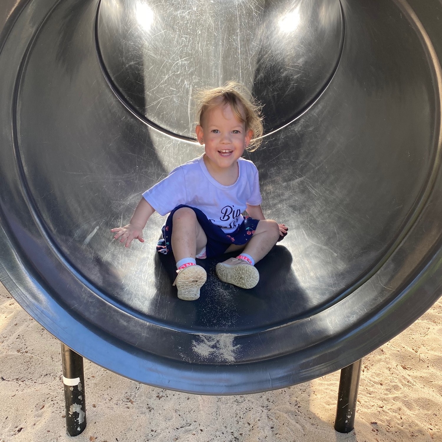 Isabella on slide